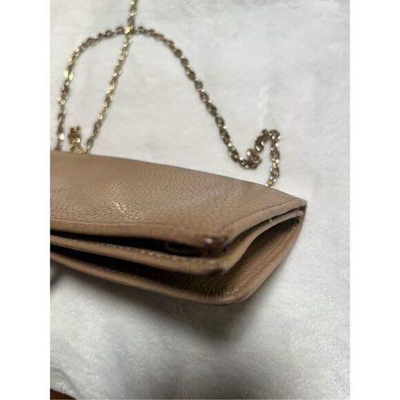 K. C. Jagger Crossbody Chain Wristlet Clutch Wallet Tan - Picture 4 of 11